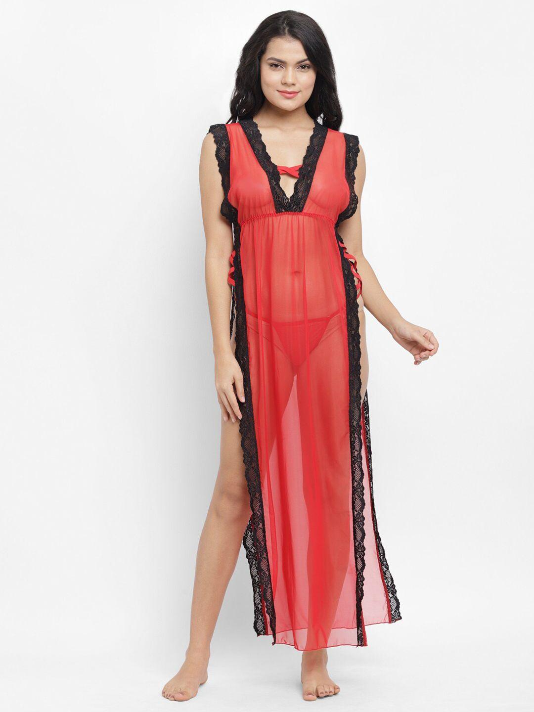 n-gal-red-&-black-maxi-sheer-lace-both-side-slit-bridal-nightdress