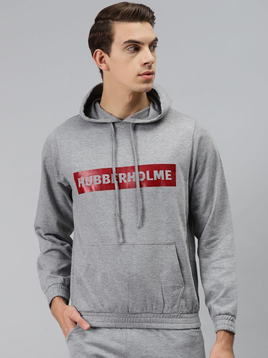 hubberholme-men-grey-printed-hooded-sweatshirt