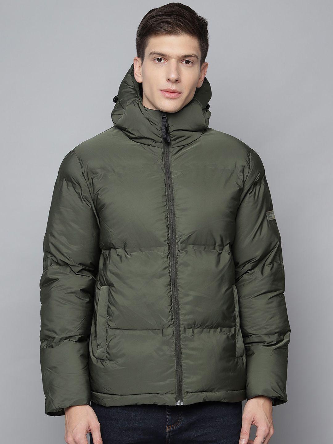 lindbergh-men-olive-green-lightweight-hooded-puffer-jacket