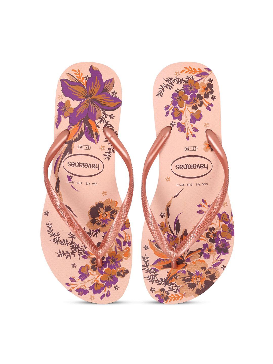 havaianas-women-rose-gold-&-purple-printed-thong-flip-flops