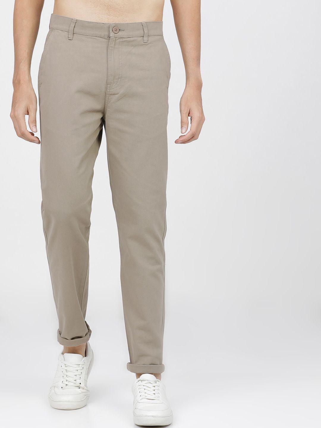 ketch-men-beige-solid-slim-fit-easy-wash-chinos-trousers