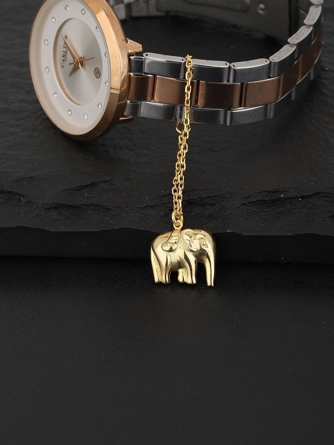 carlton-london-gold-toned-elephant-shaped-watch-charm