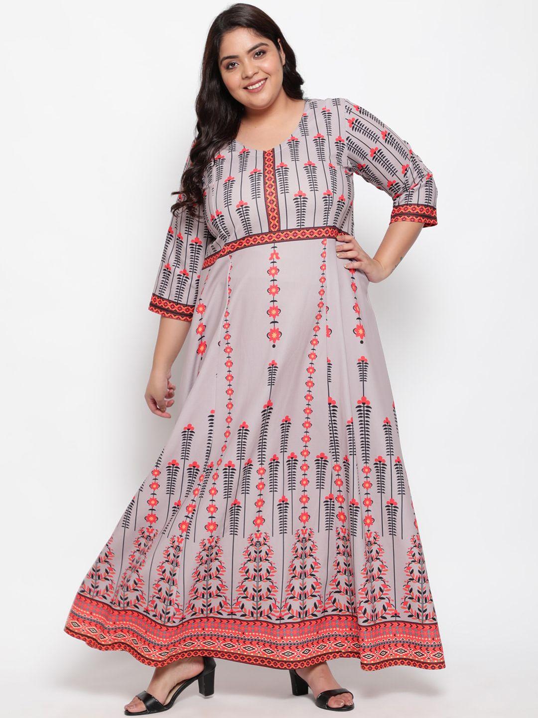 amydus-grey-&-pink-ethnic-motifs-plus-size-maxi-dress