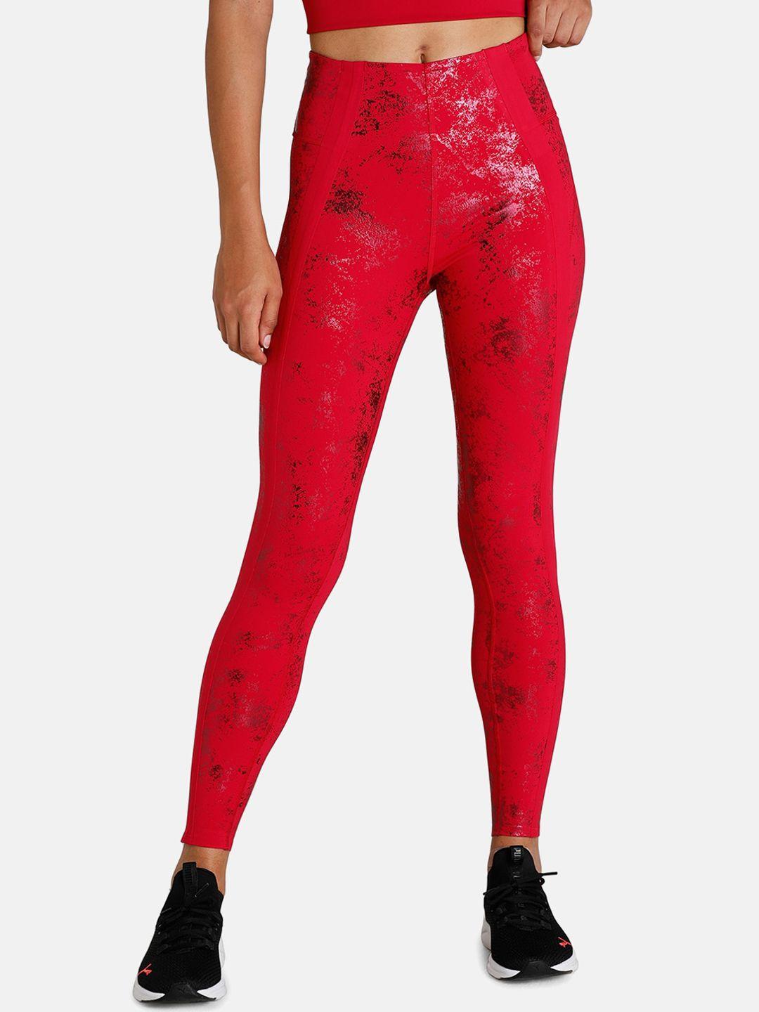 puma-women-red-ellavate-eversculpt-slim-tights