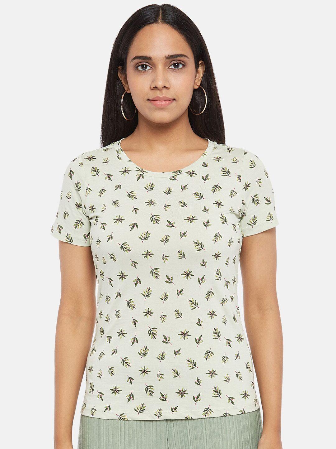 honey-by-pantaloons-women-green-printed-t-shirt