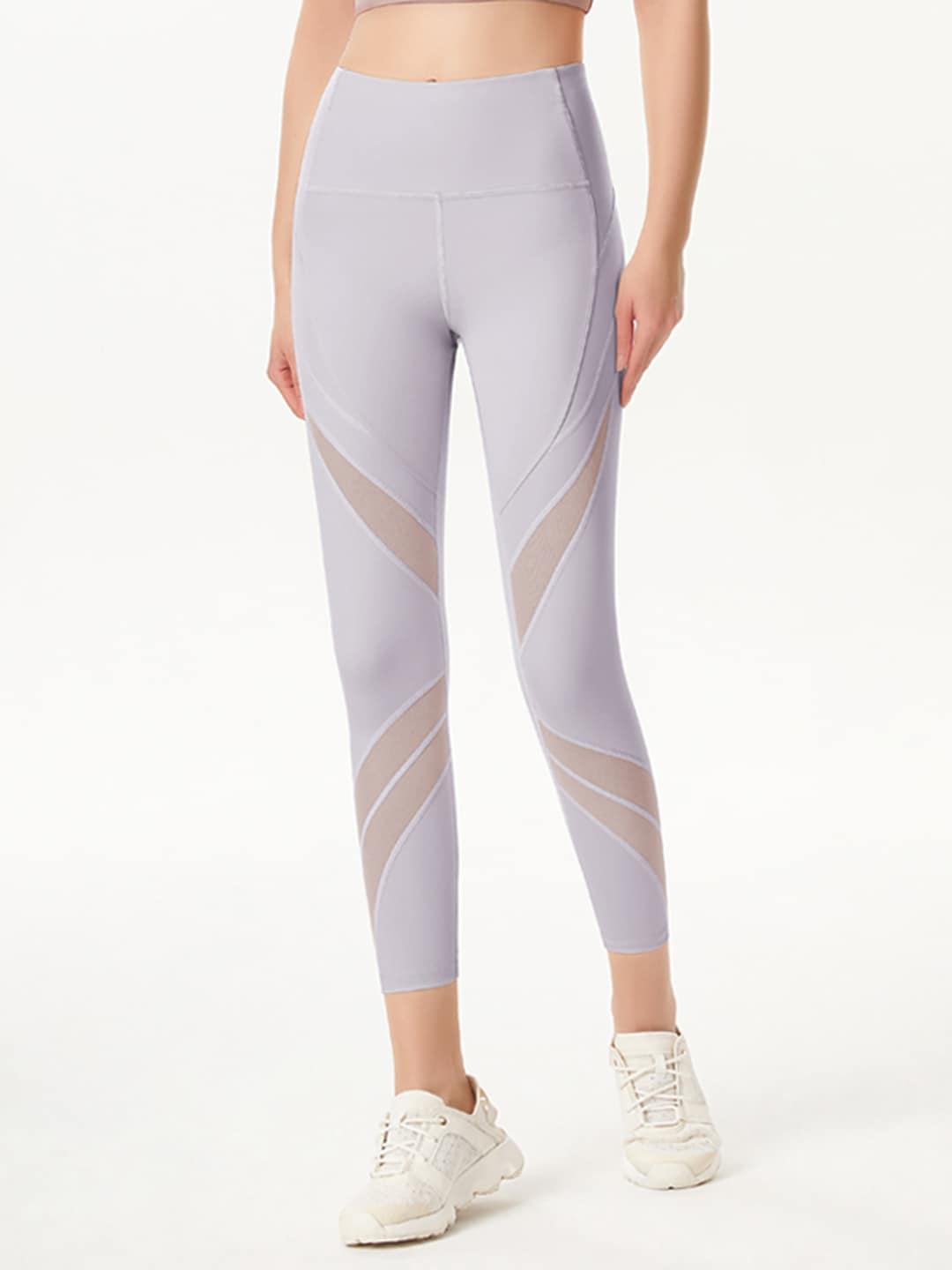 urbanic-women-lavender-solid-cropped-mesh-gym-tights