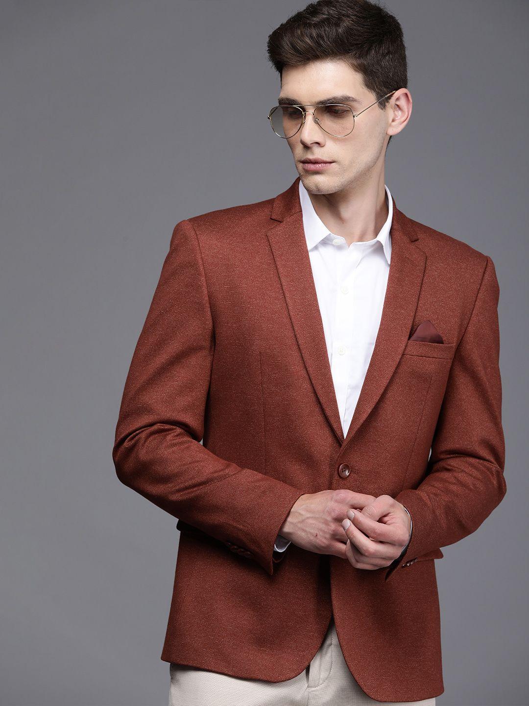 peter-england-elite-men-red-solid-neo-slim-fit-single-breasted-casual-blazer