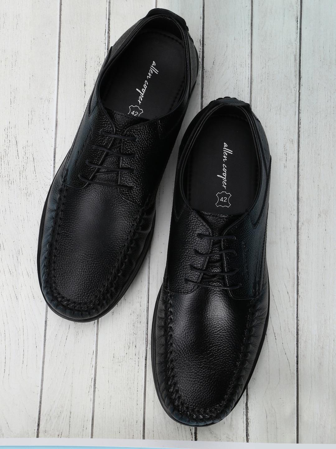 allen-cooper-men-black-textured-leather-sneakers