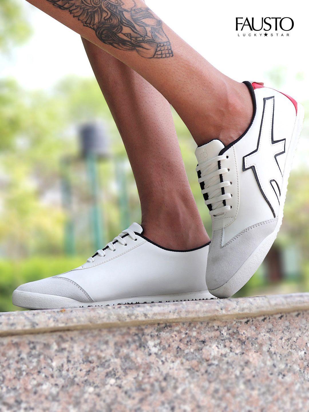 fausto-men-white-woven-design-sneakers