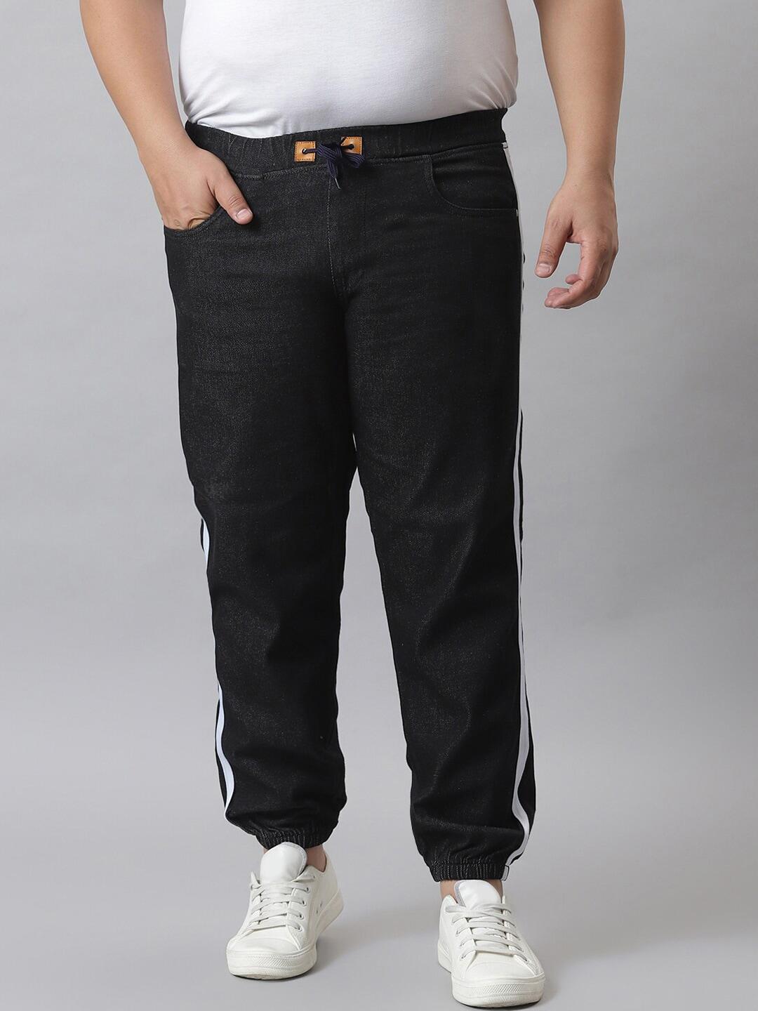 instafab-plus-men-black-side-striped-jogger-jeans