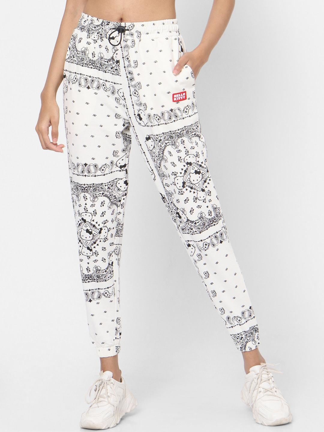 only-women-white-&-black-printed-cotton-joggers
