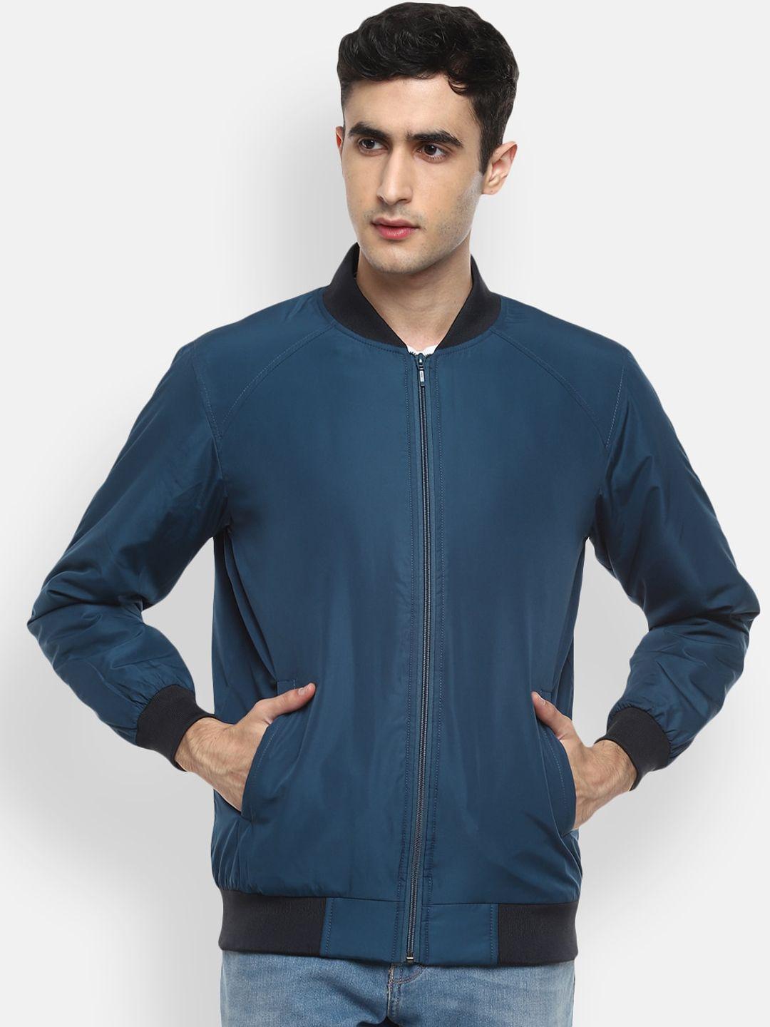 red-chief-men-blue-water-resistant-bomber-jacket