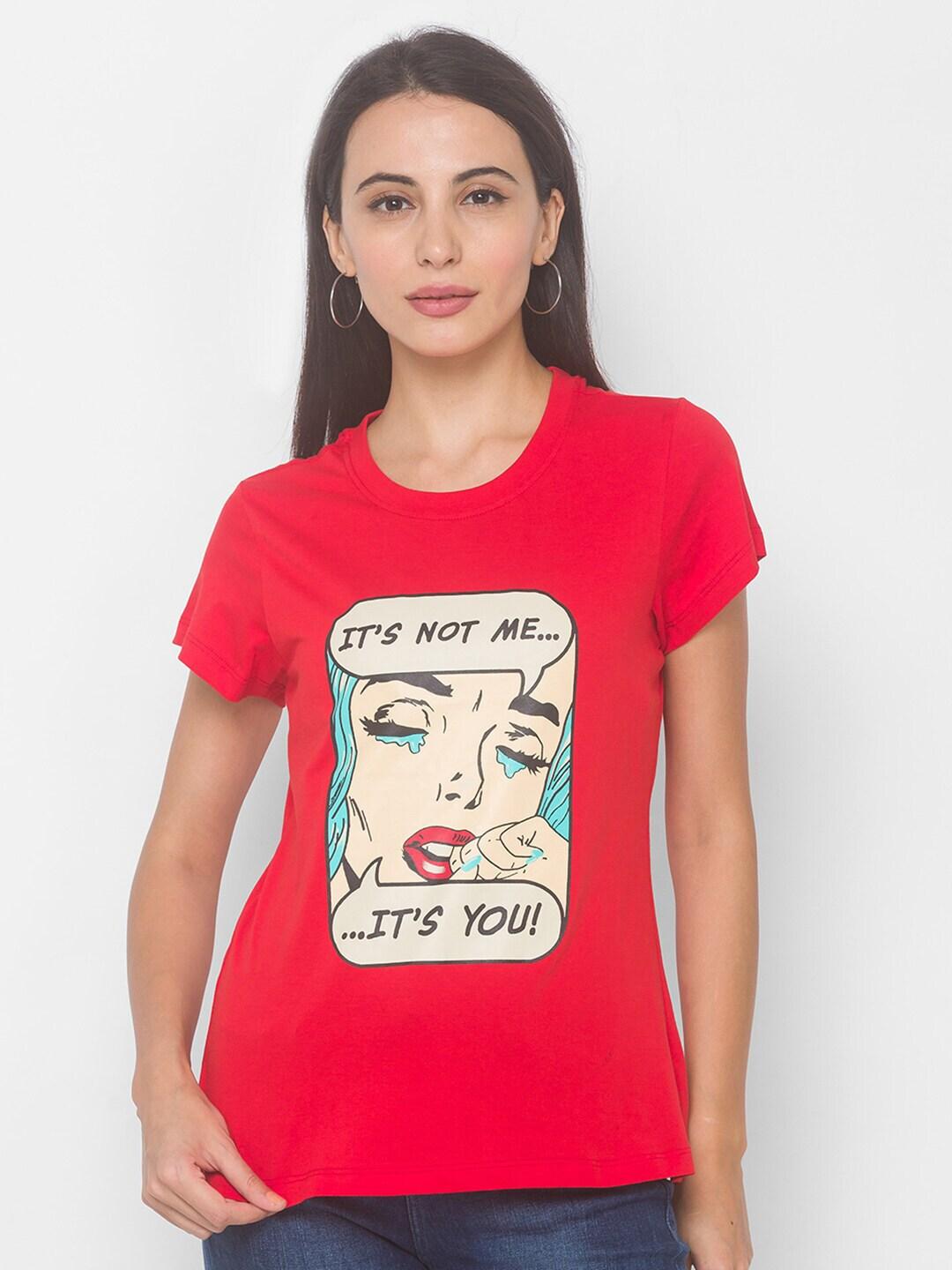 globus-women-red-printed-t-shirt