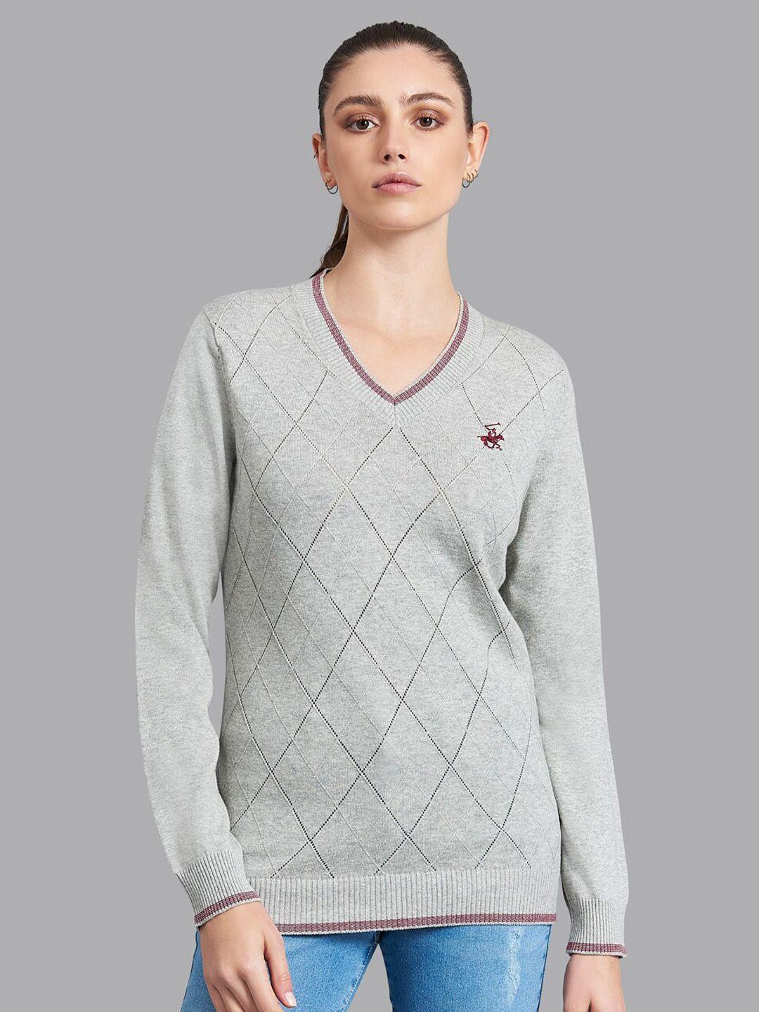 beverly-hills-polo-club-women-grey-open-knit-pullover