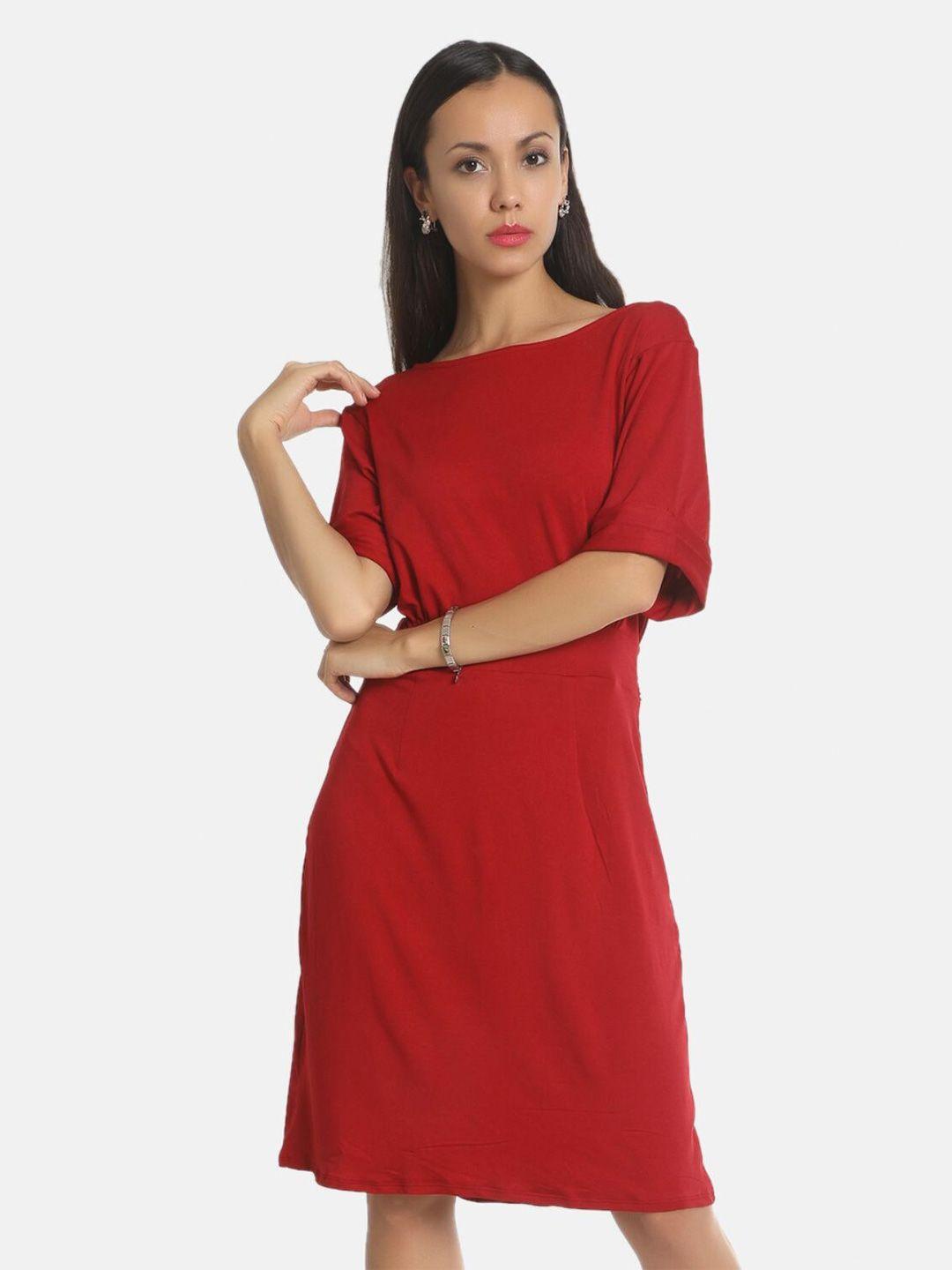 aara-red-a-line-dress