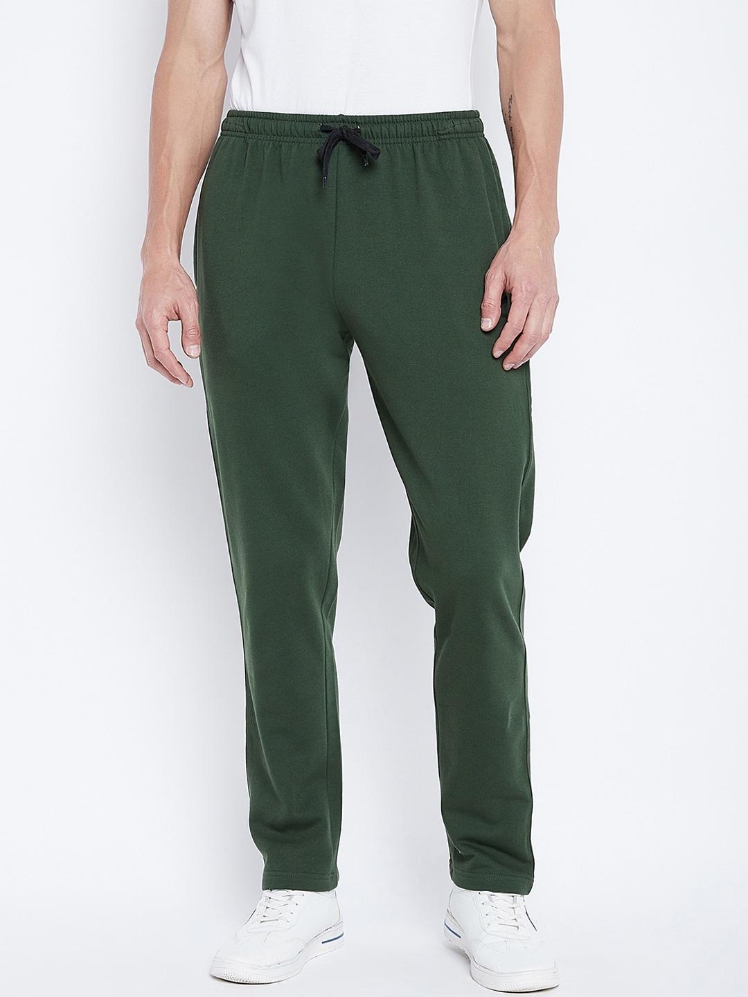 adobe-men-green-solid-track-pants