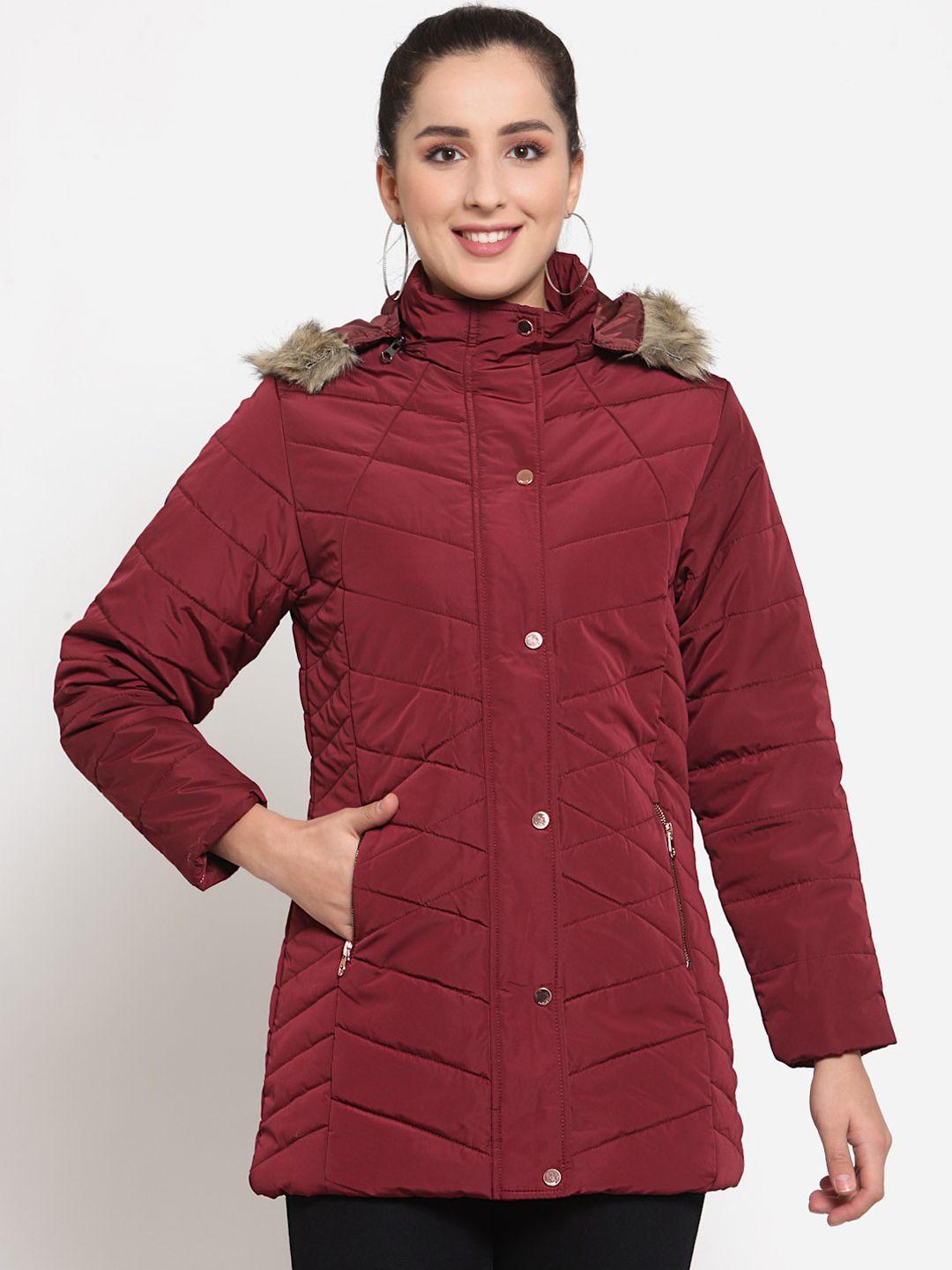 juelle-women-maroon-longline-parka-jacket