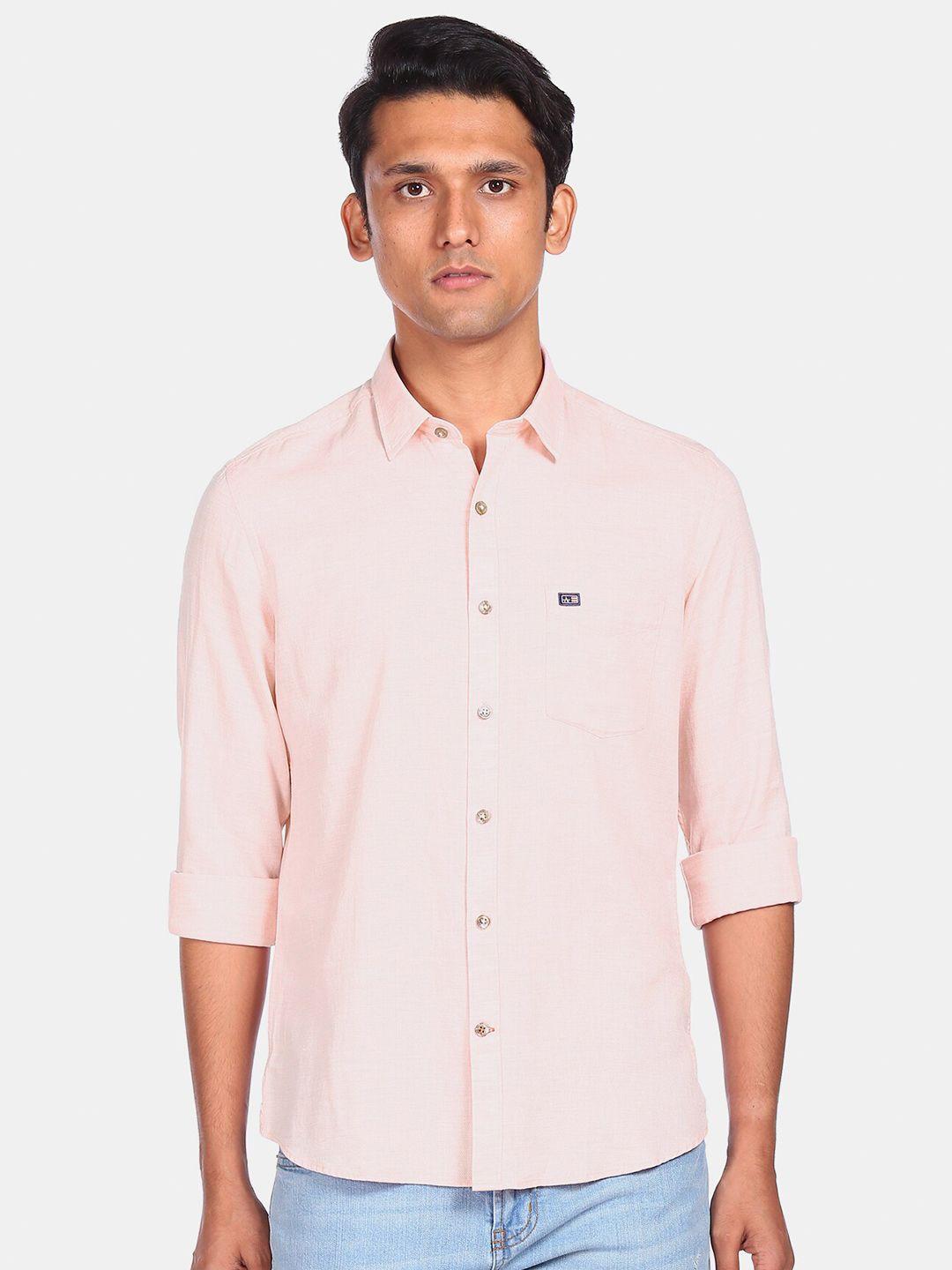 arrow-sport-men-pink-opaque-casual-shirt