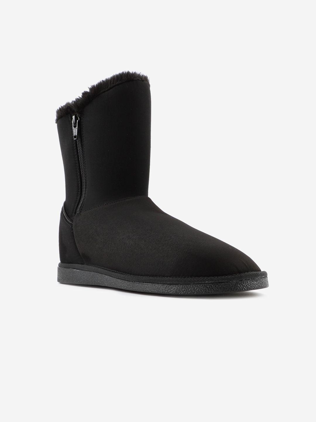 carlton-london-women-black-flat-boots