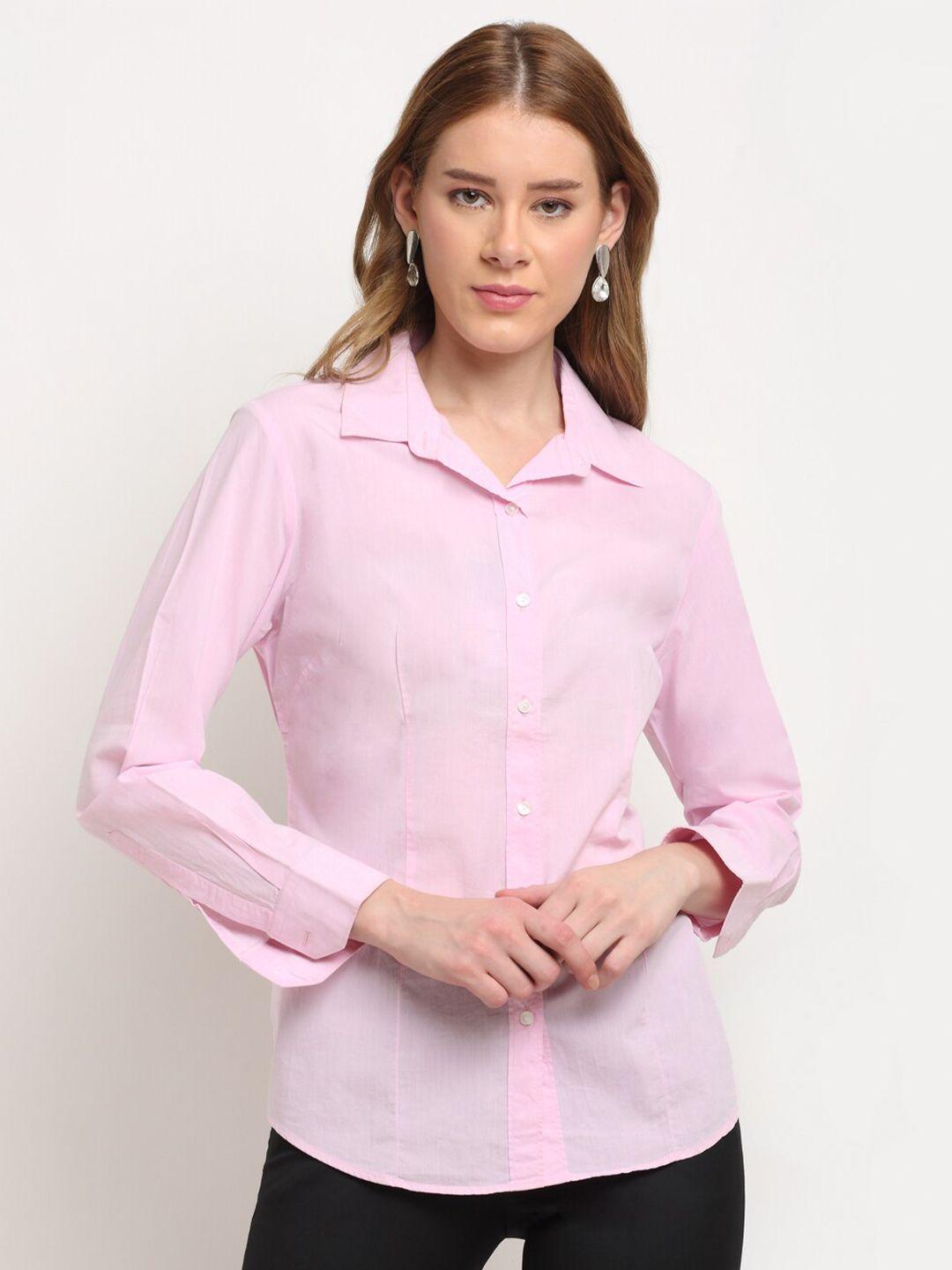 crozo-by-cantabil-women-pink-opaque-formal-shirt