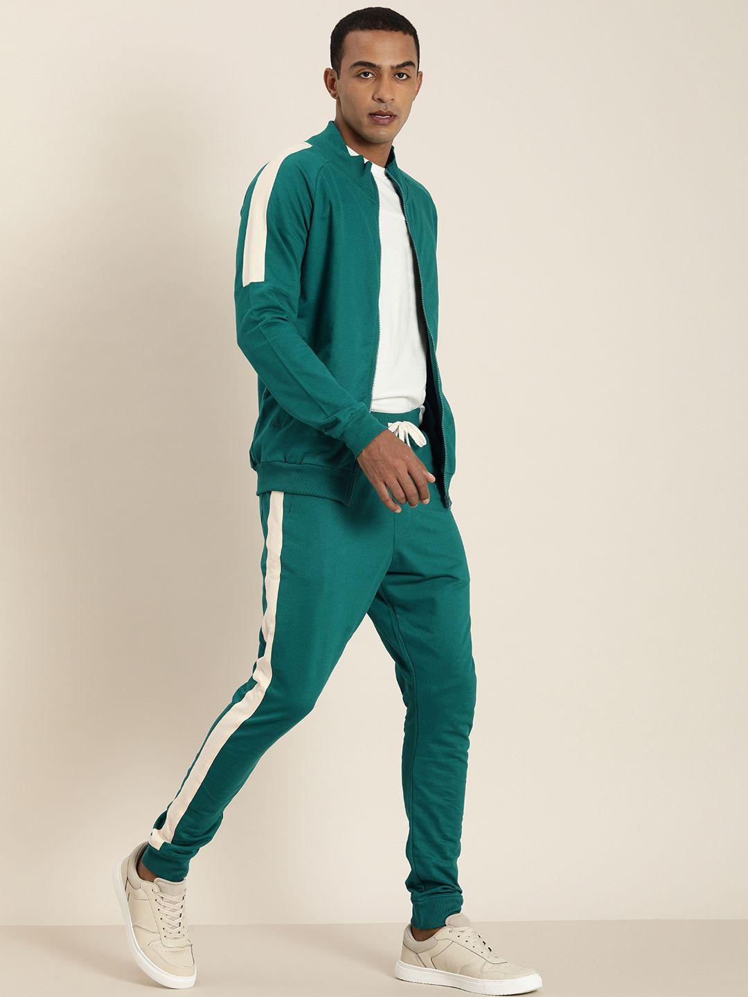 difference-of-opinion-men-green-cotton-colourblocked-joggers