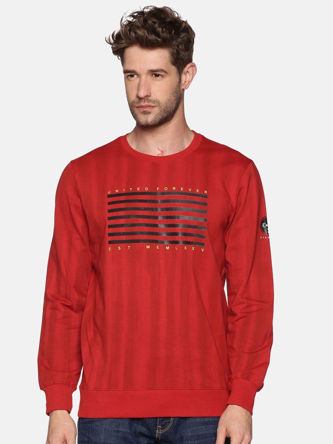 showoff-men-red-striped-round-neck-sweatshirt