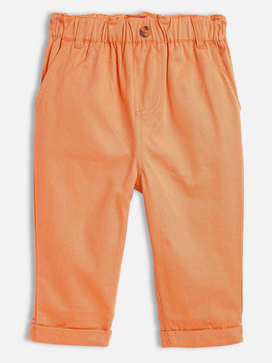 h-by-hamleys-boys-orange-solid-pure-cotton-pleated-chinos