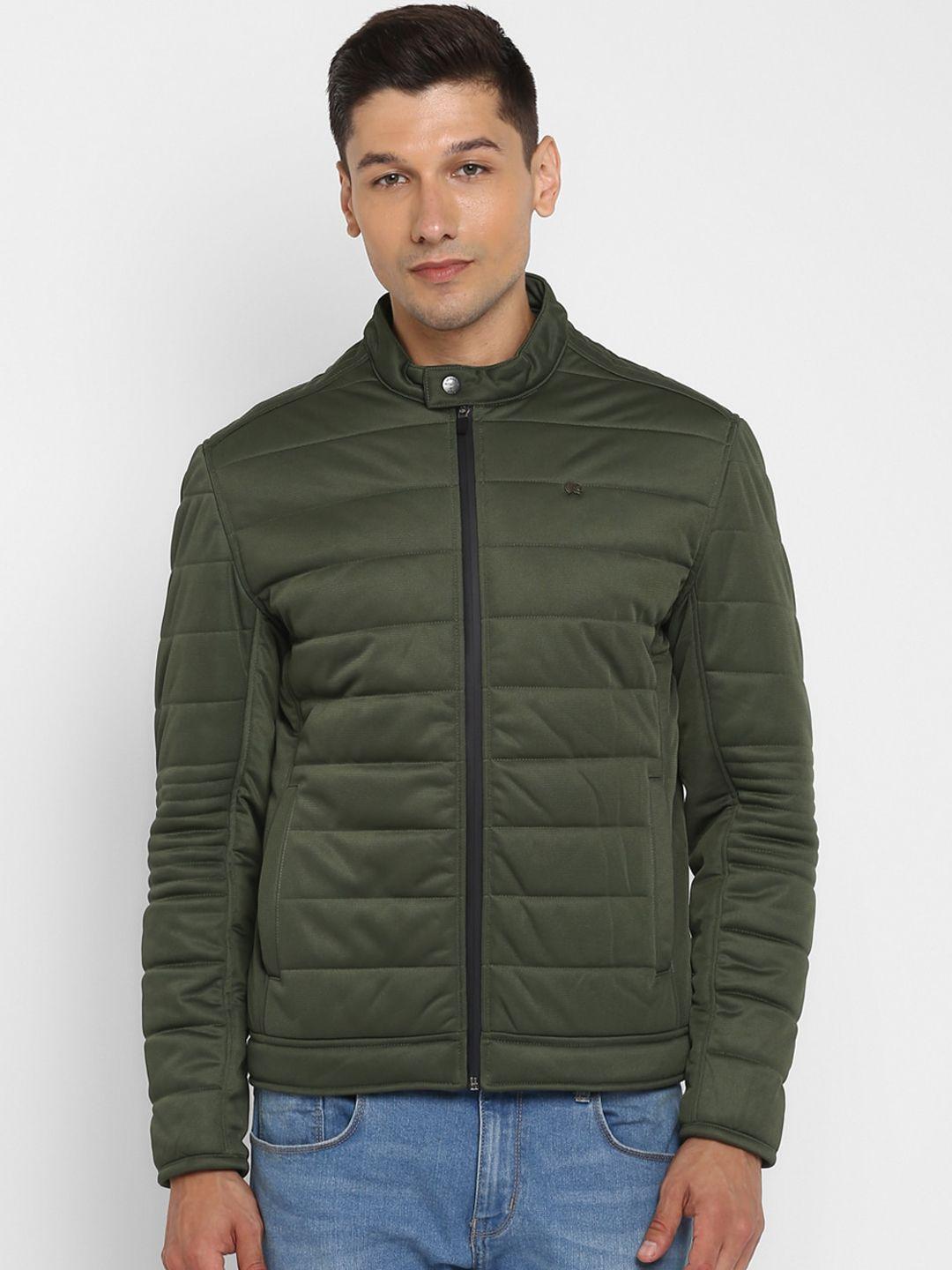red-chief-men-green-water-resistant-padded-jacket