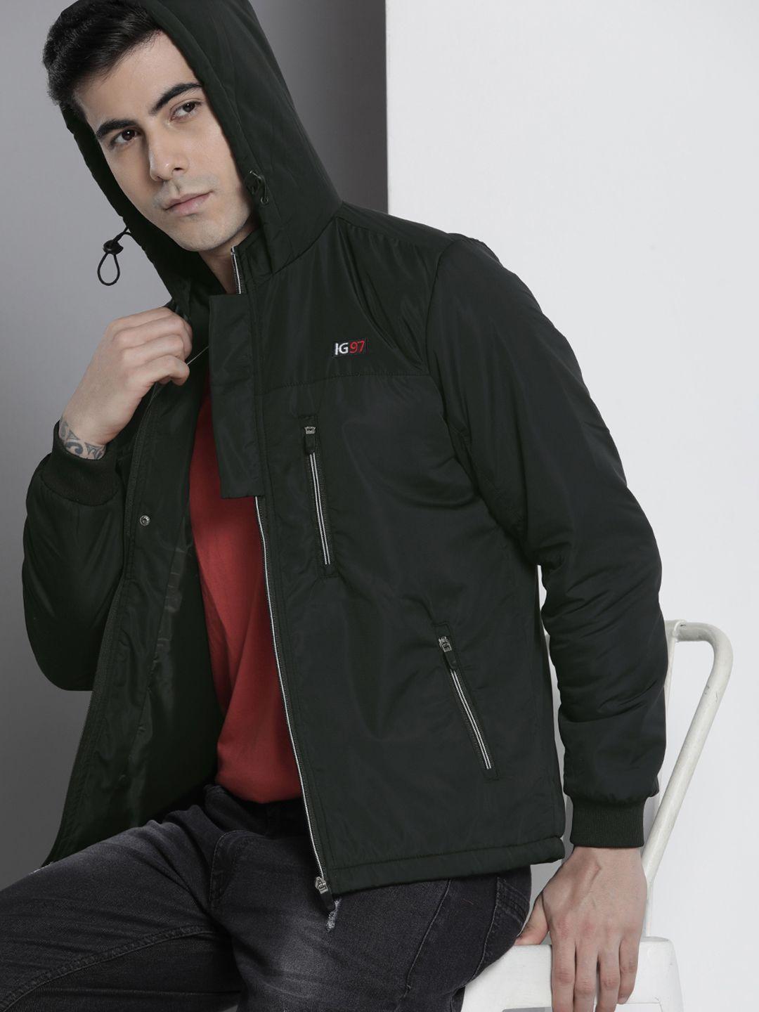 the-indian-garage-co-men-black-hooded-sporty-jacket