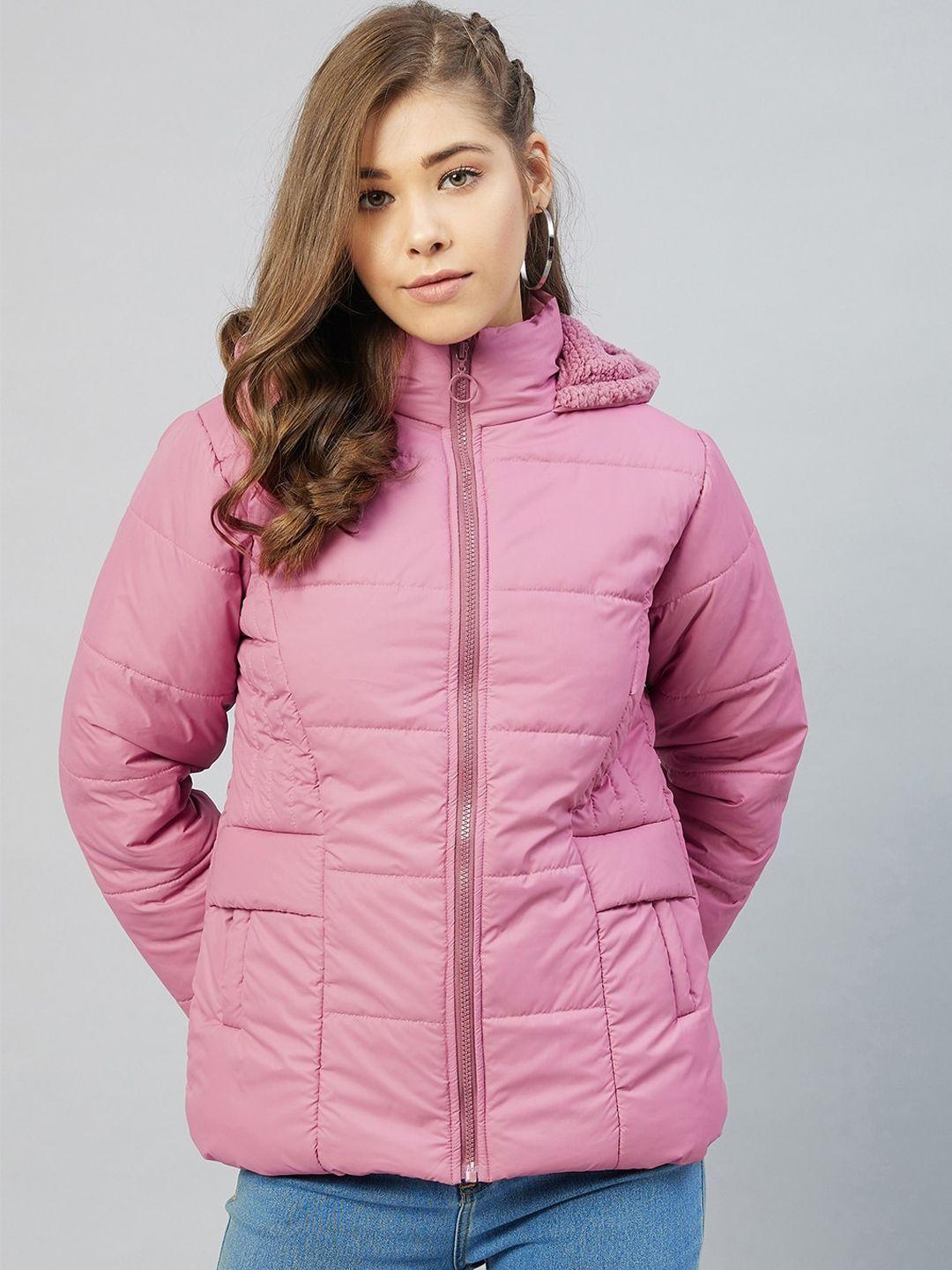 carlton-london-women-pink-lightweight-padded-jacket