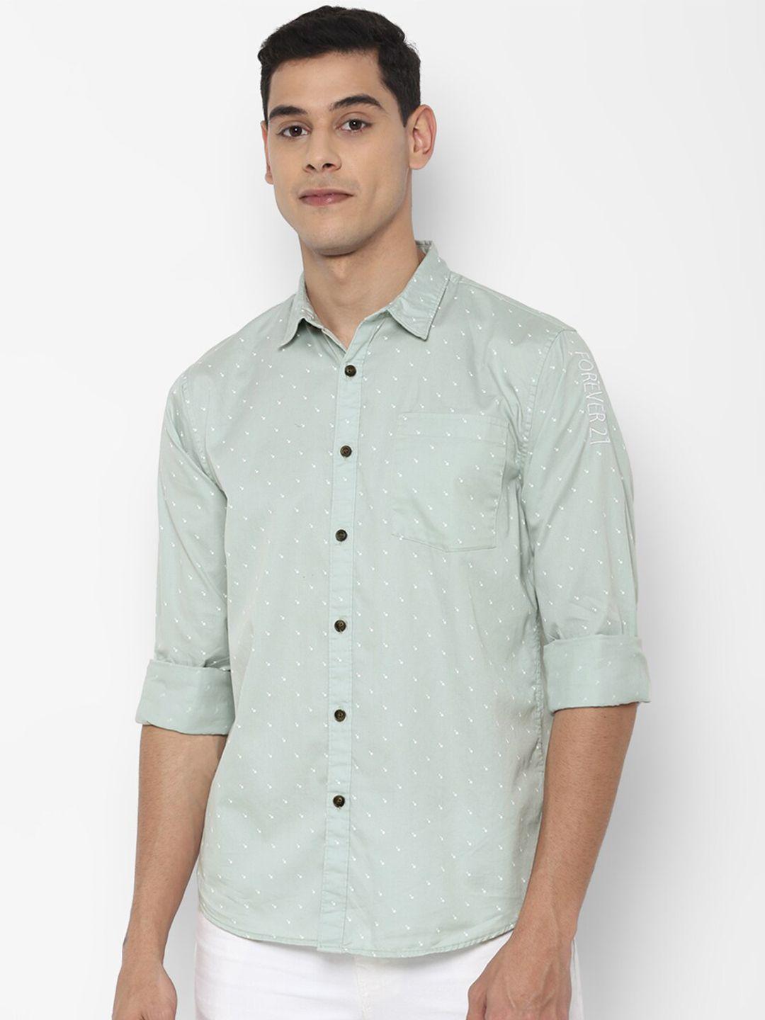 forever-21-men-green-slim-fit-opaque-printed-cotton-casual-shirt