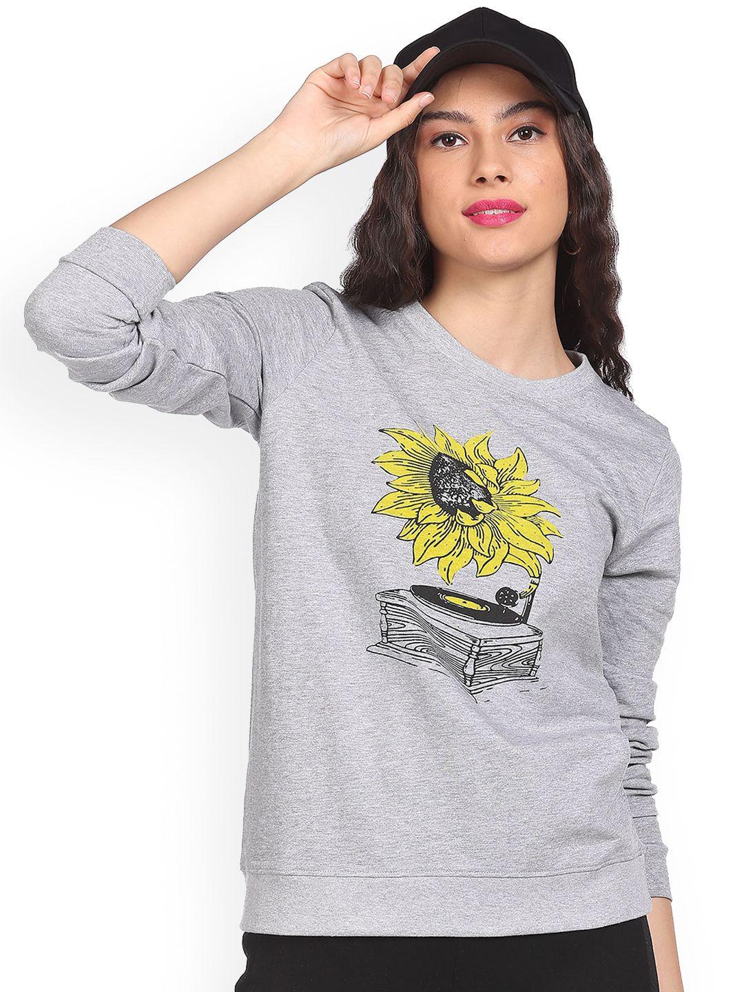 sugr-women-grey-round-neck-printed-sweatshirt