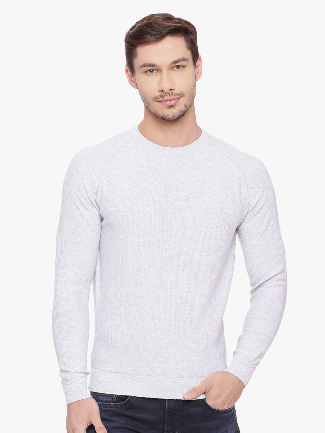 basics-men-white-solid-pullover