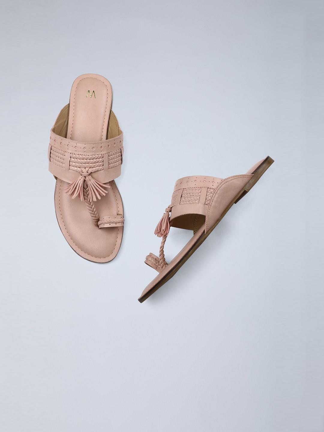 w-women-pink-ethnic-one-toe-flats-with-tassels