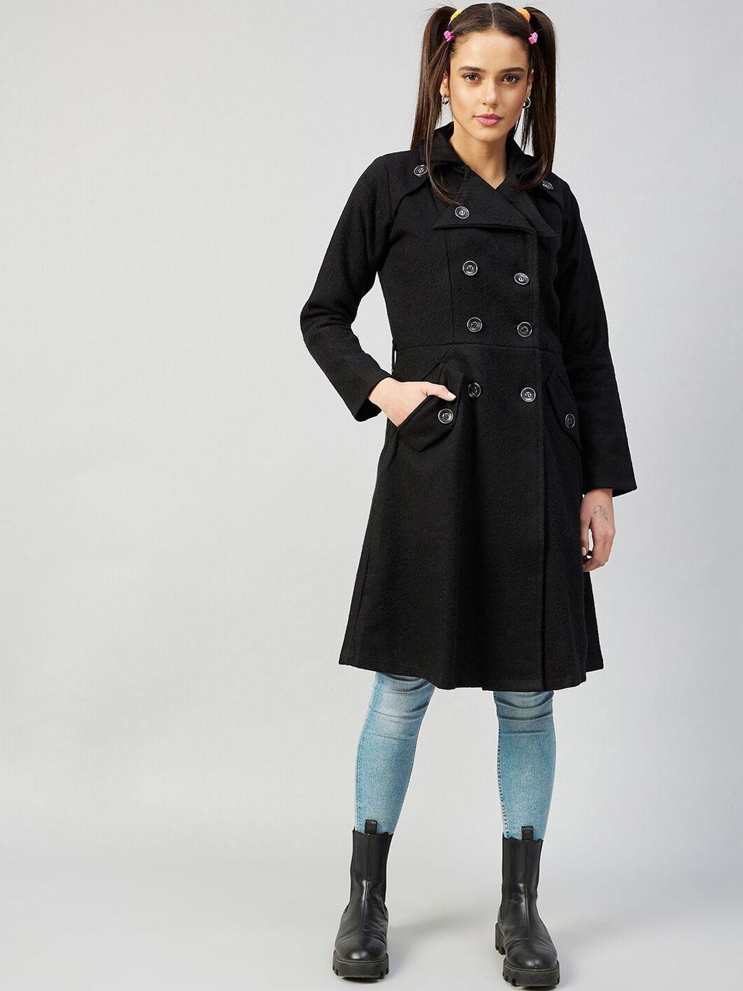 athena-women-black-solid-double-breasted-trench-coat