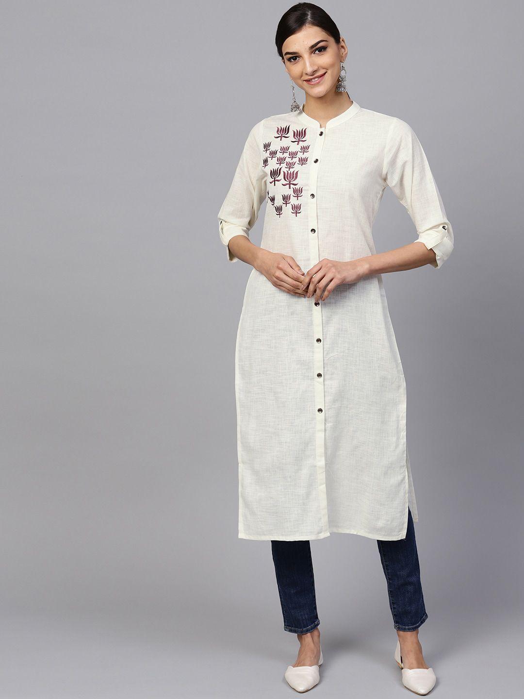 indo-era-women-off-white-embroidered-thread-work-kurta