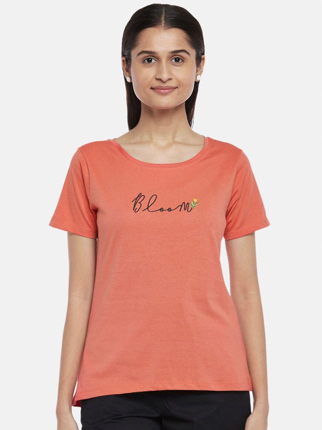 honey-by-pantaloons-women-coral-printed-t-shirt