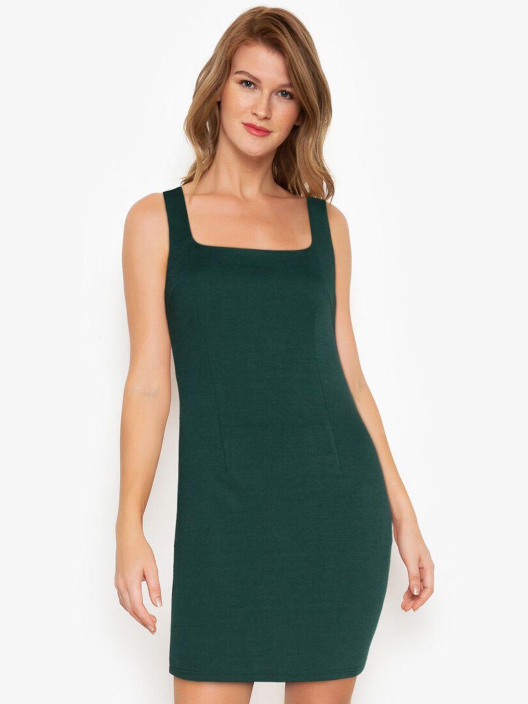 zalora-basics-women-green-bodycon-mini-dress