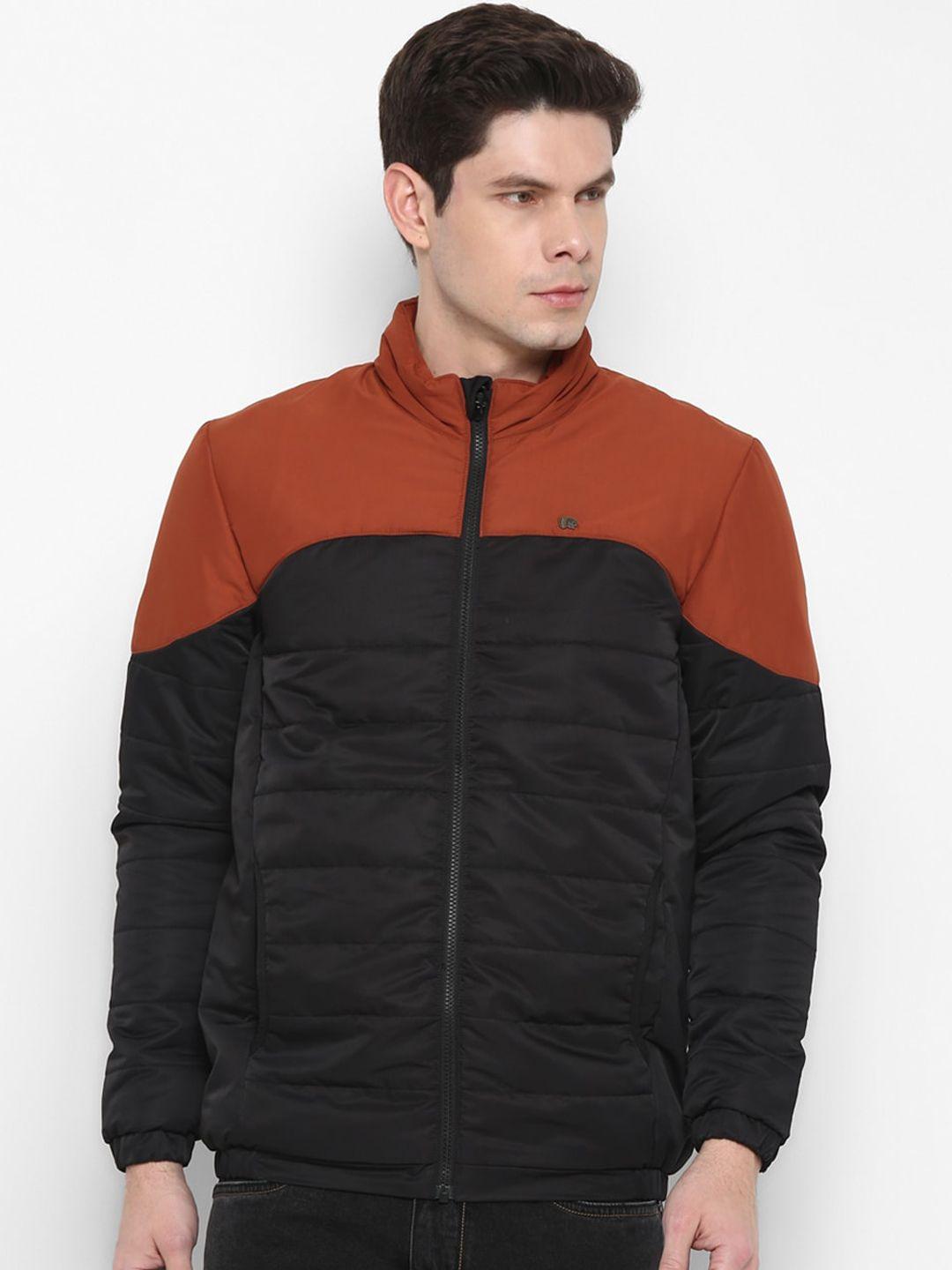 red-chief-men-black-colourblocked-water-resistant-padded-jacket
