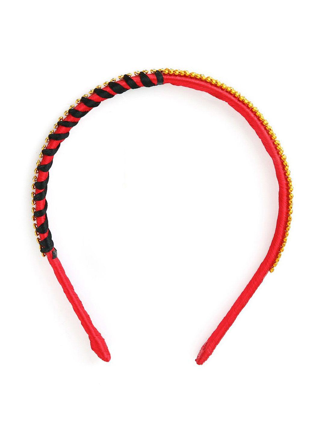akshara-girls-red-embellished-hairband