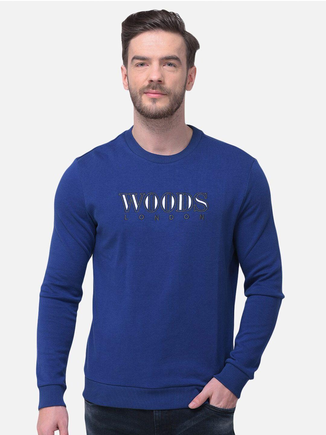 woods-men-blue-printed-cotton-blend-sweatshirt