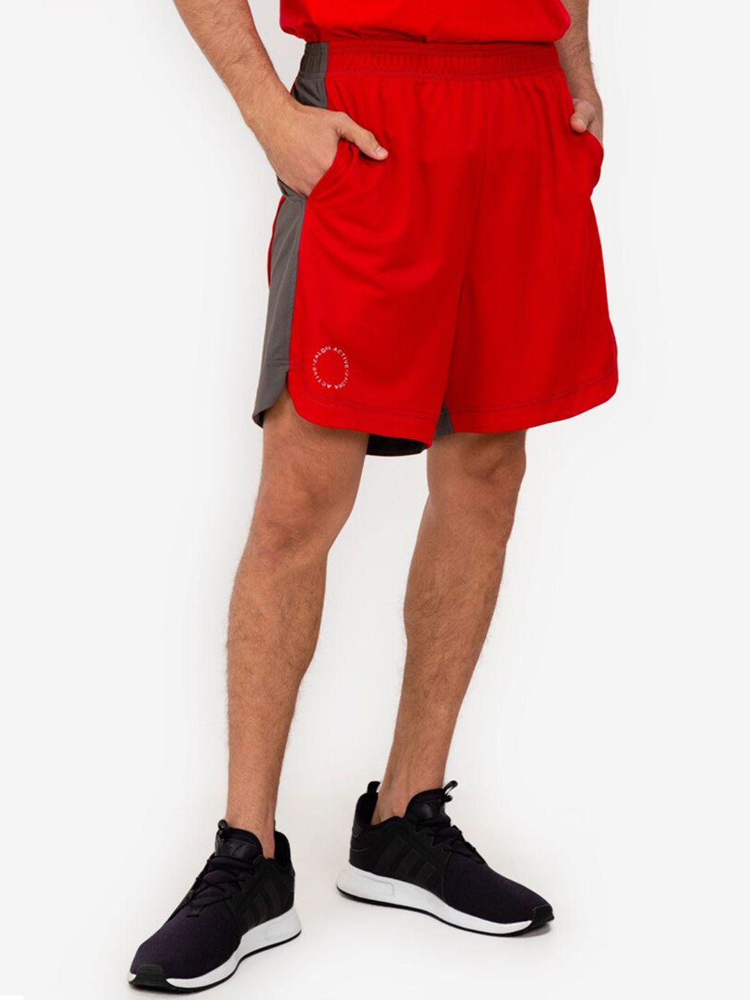 zalora-active-men-multicoloured-colourblocked-shorts
