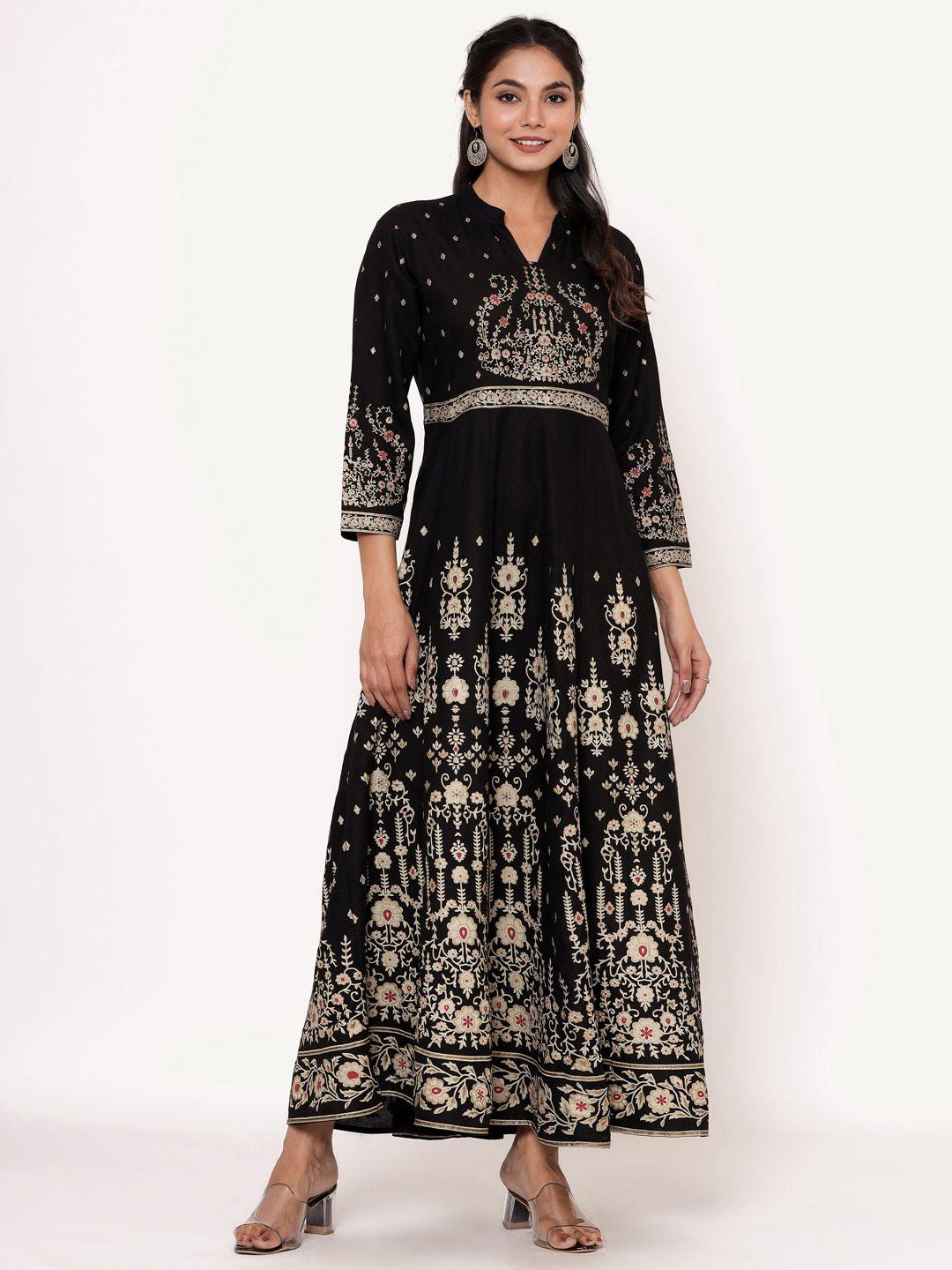 anaisa-black-ethnic-motifs-maxi-dress