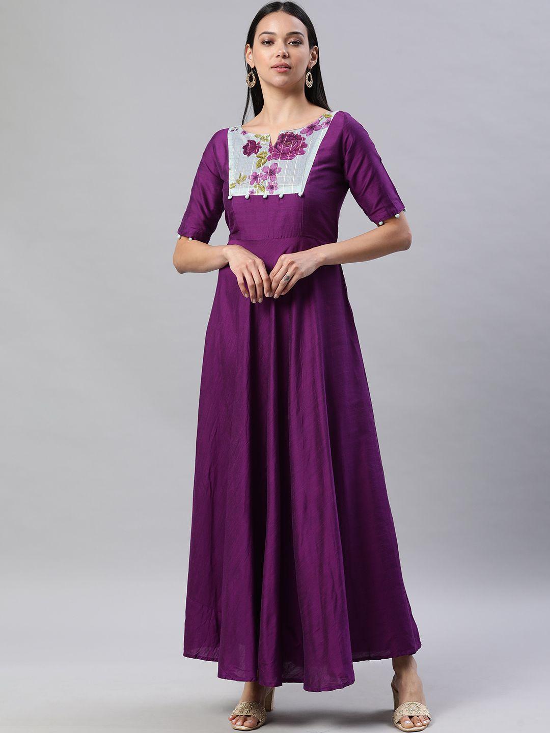 swishchick-violet-floral-patchwork-boat-neck-gathered-or-pleated-ethnic-maxi-dress