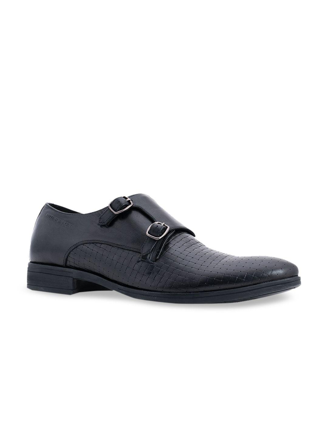 khadims-men-black-textured-genuine-leather-formal-monk-shoes