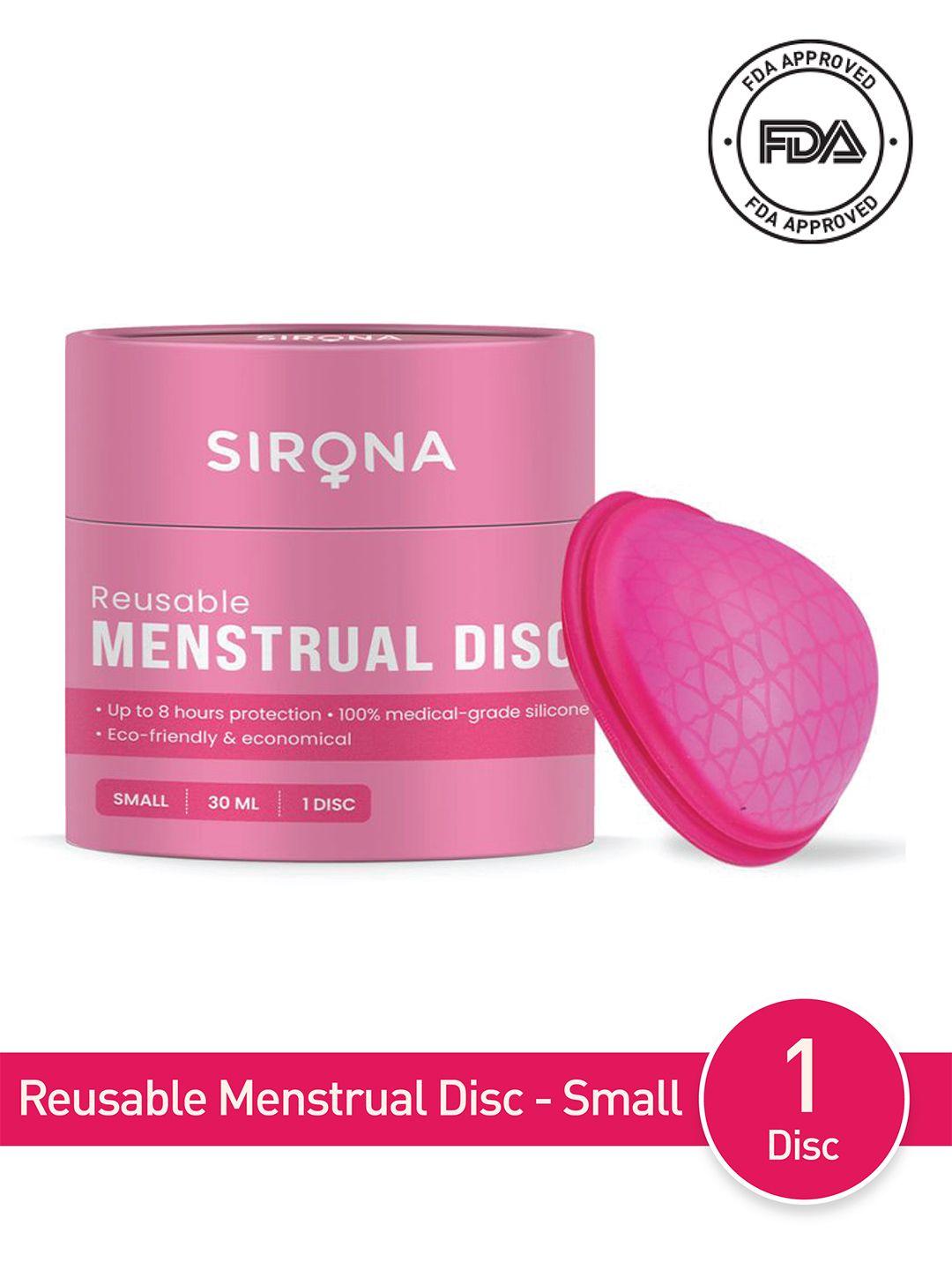 sirona-women-pink-reusable-menstrual-cup-disc
