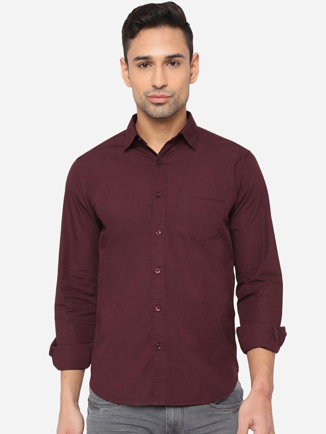 greenfibre-men-maroon-cotton-slim-fit-casual-shirt