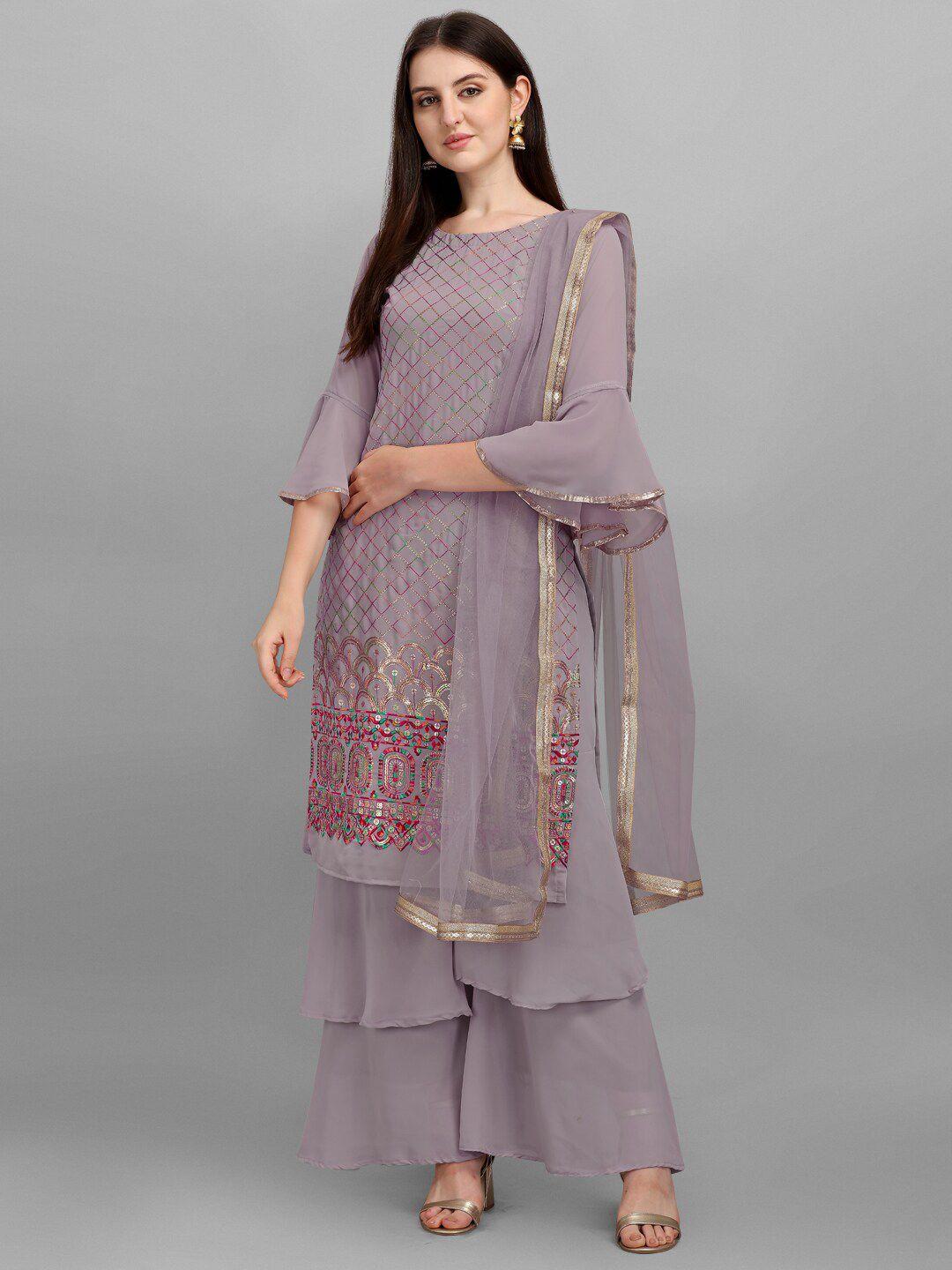 jatriqq-women-mauve-embroidered-semi-stitched-dress-material