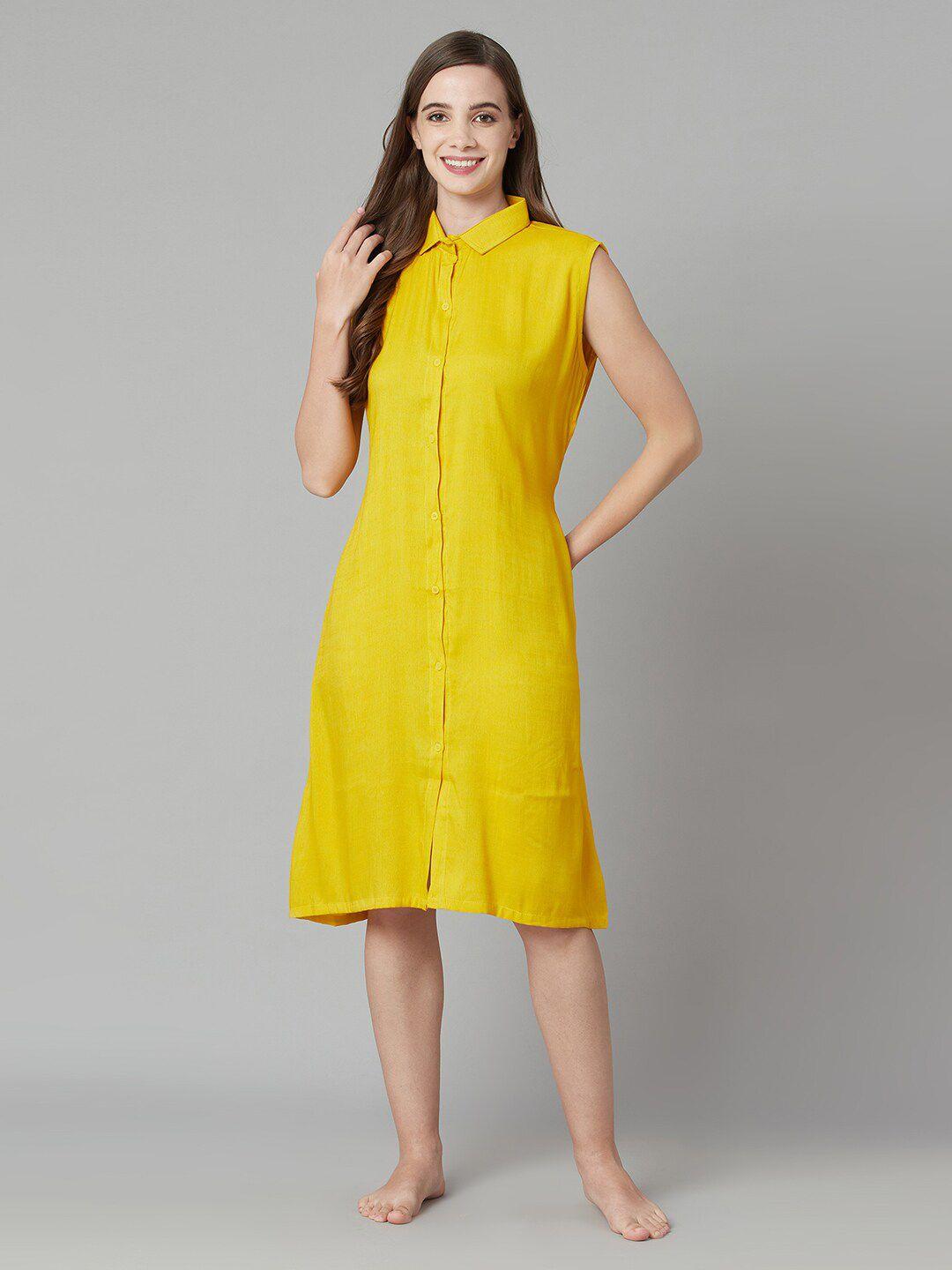 trundz-women-yellow-solid-shirt-nightdress