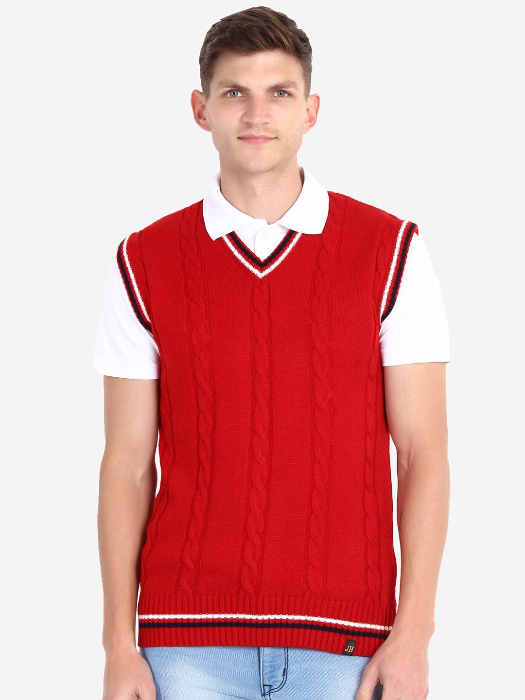 joe-hazel-men-red-acrylic-self-design-sweater-vest